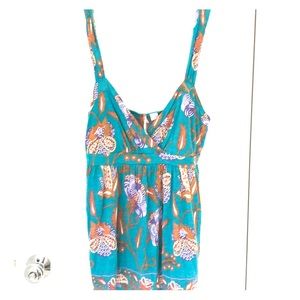 🔵3/$10. Ric rac from Anthro, paisley fun tank!